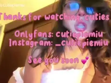 Chaturbate Best live sex cam show of cutiepiemiu